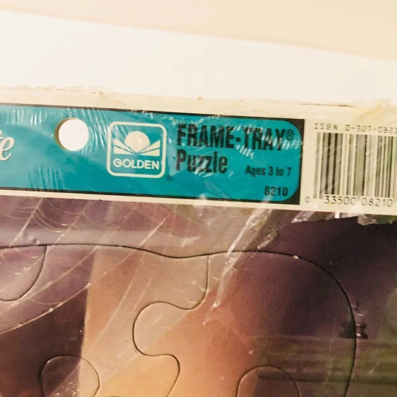 Vintage Golden Frame Tray Puzzles Barbie and Snow White  and the Seven Dwarfs - Picture 16 of 16